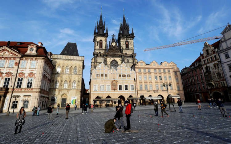 Real-economy stirrings show U.S. leaves Europe in the dustPHOTO: The coronavirus disease (COVID-19) outbreak in Prague