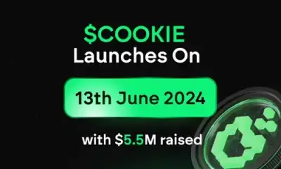 Image for $COOKIE sets to launch on June 13th after securing $5.5M from VCs such as Animoca Brands, Spartan Group, and Mapleblock Capital