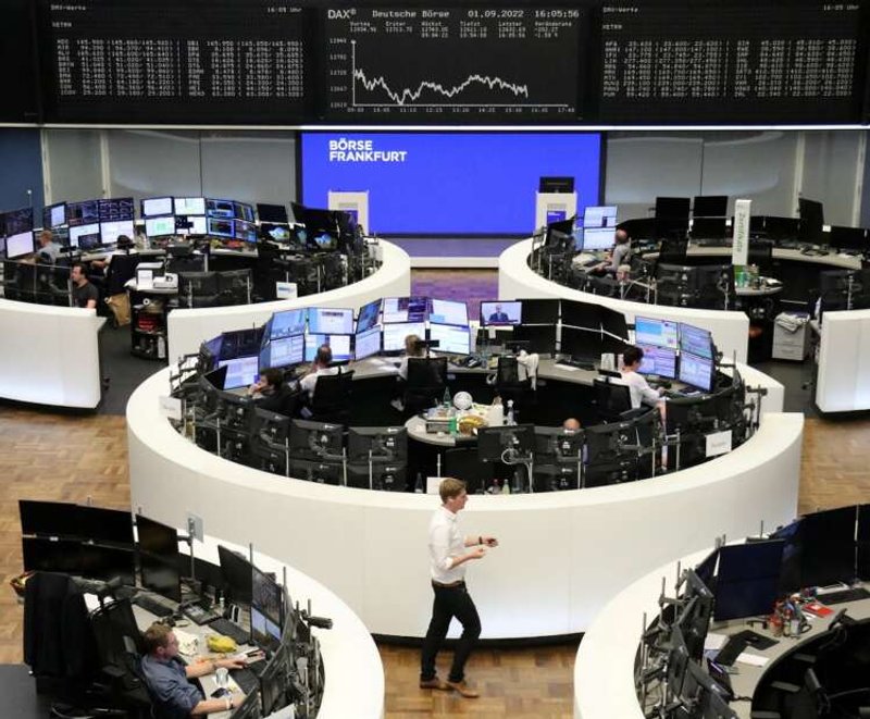 Image for European shares end five-day losing streak, still down for the week