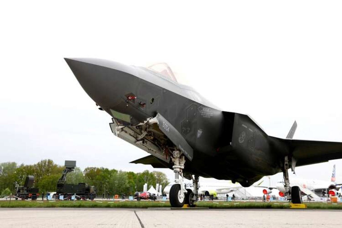 FILE PHOTO: A Lockheed Martin F-35 aircraft is seen at the ILA Air Show in Berlin