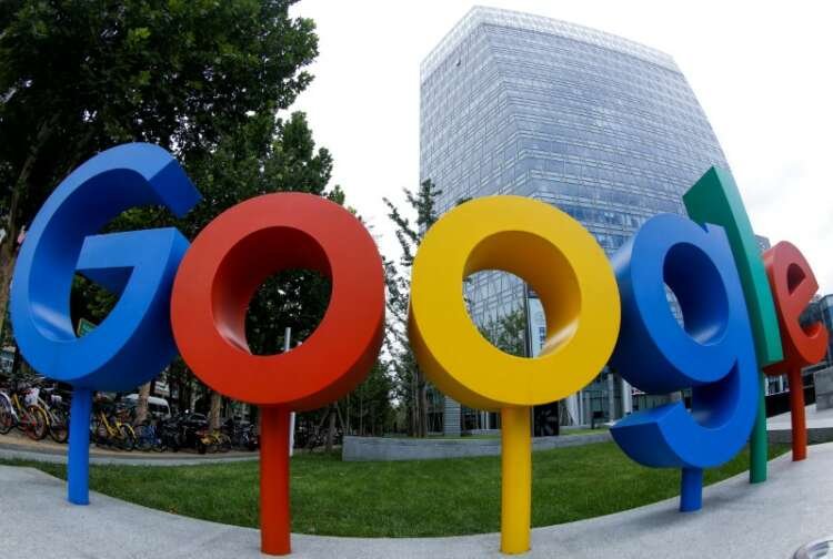 FILE PHOTO: The brand logo of Alphabet Inc’s Google is seen in Beijing