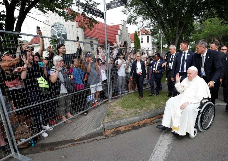 Pope Francis leading a Mass in Edmonton, praising indigenous respect for elders - Global Banking & Finance Review