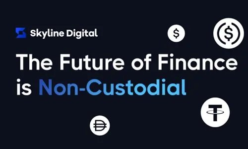 Skyline Digital logo with Web3 graphics illustrating TradFi accessibility - Global Banking & Finance Review