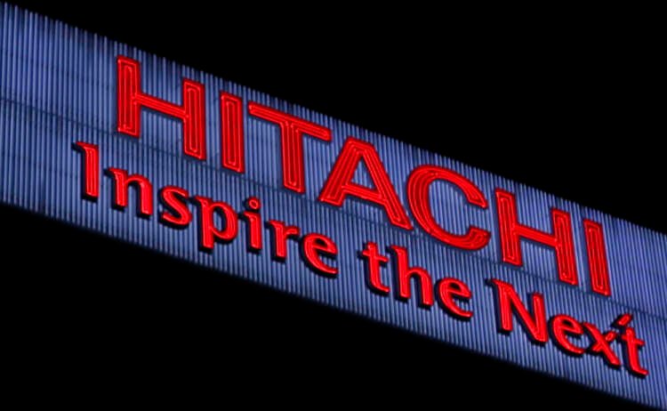Hitachi Energy logo at their facility, representing the $14 billion agreement with Petrofac - Global Banking & Finance Review