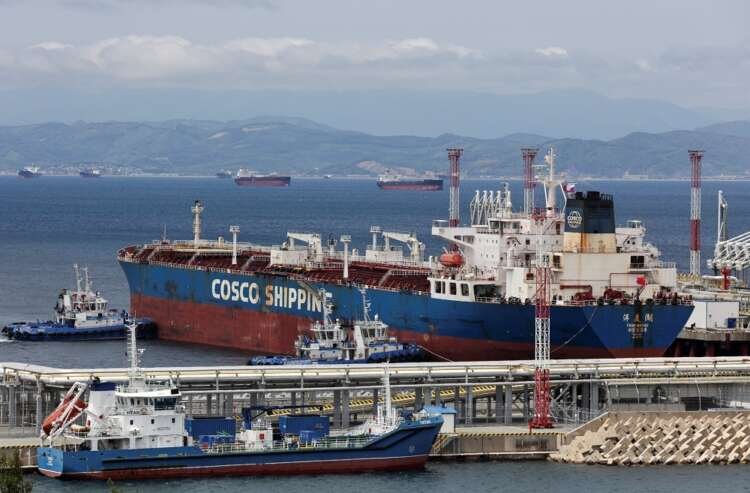 Oil tanker moored at Kozmino terminal, reflecting Russia's oil production plans - Global Banking & Finance Review