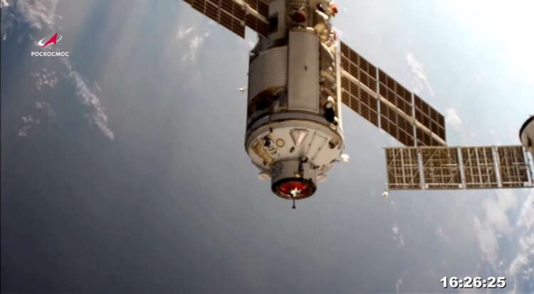 Image for International Space Station thrown out of control by misfire of Russian module -NASA