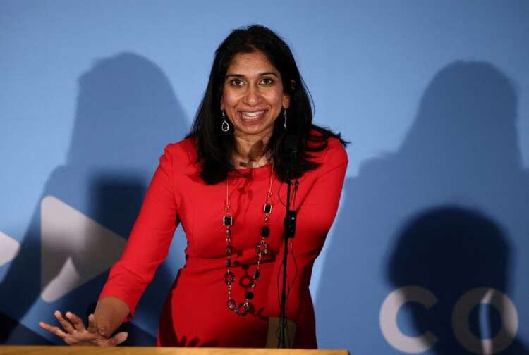 Suella Braverman speaking at a Conservative event, linked to British leadership race - Global Banking & Finance Review