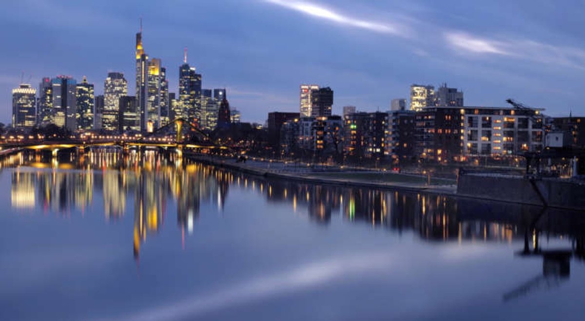 FILE PHOTO: The Frankfurt, Germany, skyline during a lockdown amid the pandemic