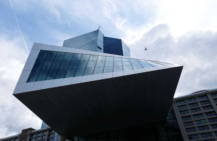 FILE PHOTO: The European Central Bank (ECB) headquarters are pictured in Frankfurt