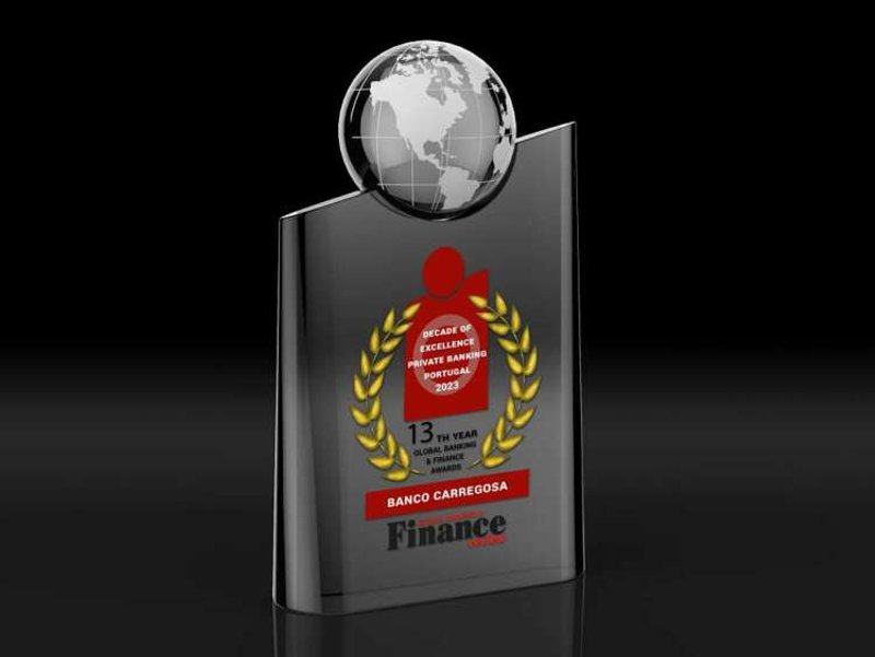 Image for Banco Carregosa awarded the “Decade of Excellence Private Banking Portugal 2023” award by the prestigious “Global Banking and Finance Review” magazine