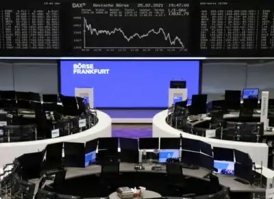 Image for European shares drop as bond rout sparks profit taking