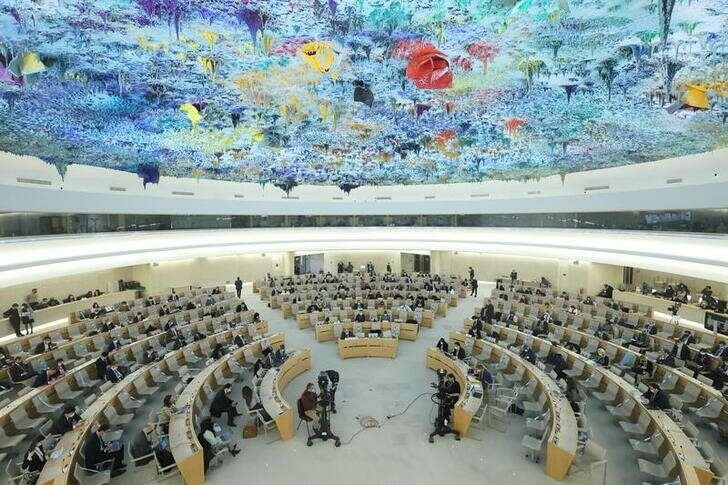 FILE PHOTO: Human Rights Council at the United Nations in Geneva