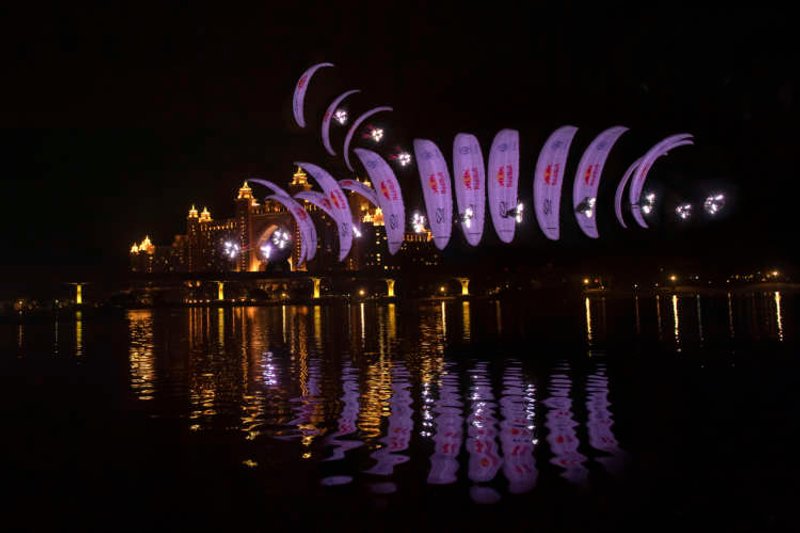 Image for Duo glide around world’s largest fountain in Dubai
