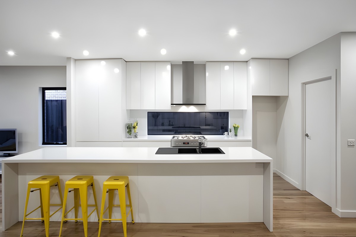 Kitchen in the Glen Huntly townhouses