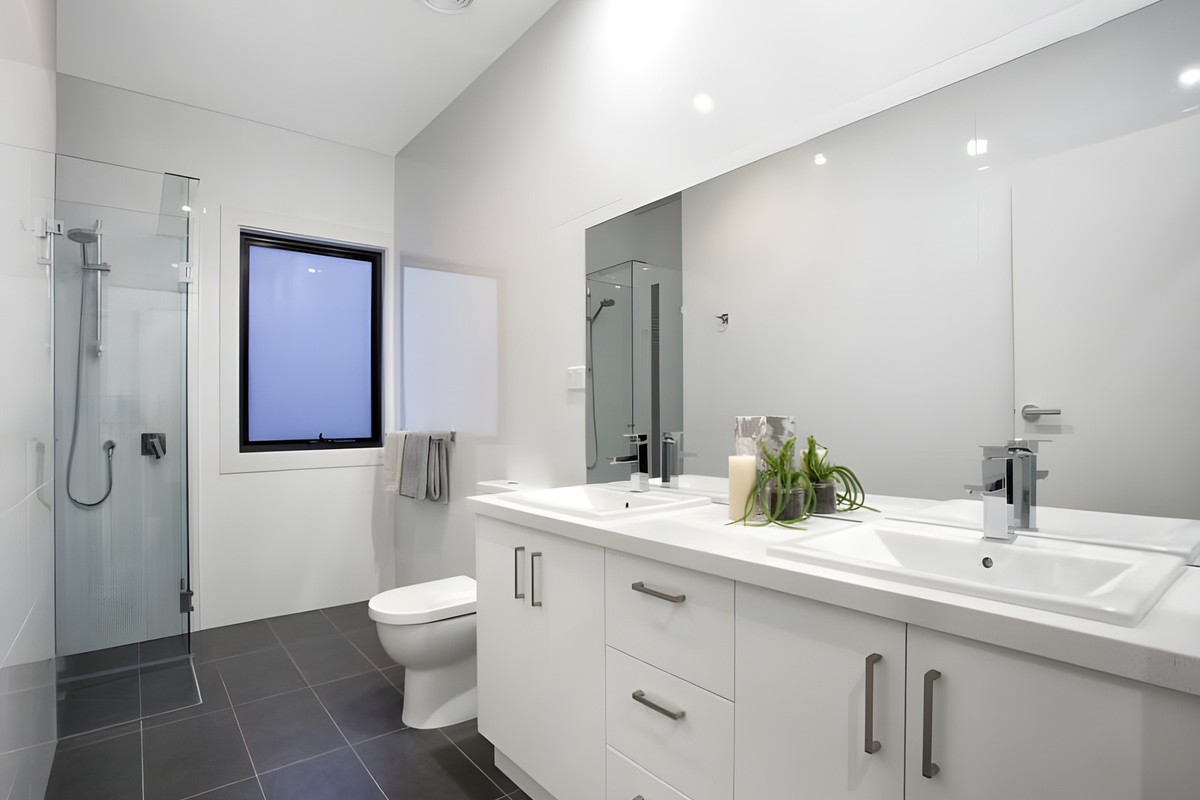 Bathroom in the Glen Huntly townhouses