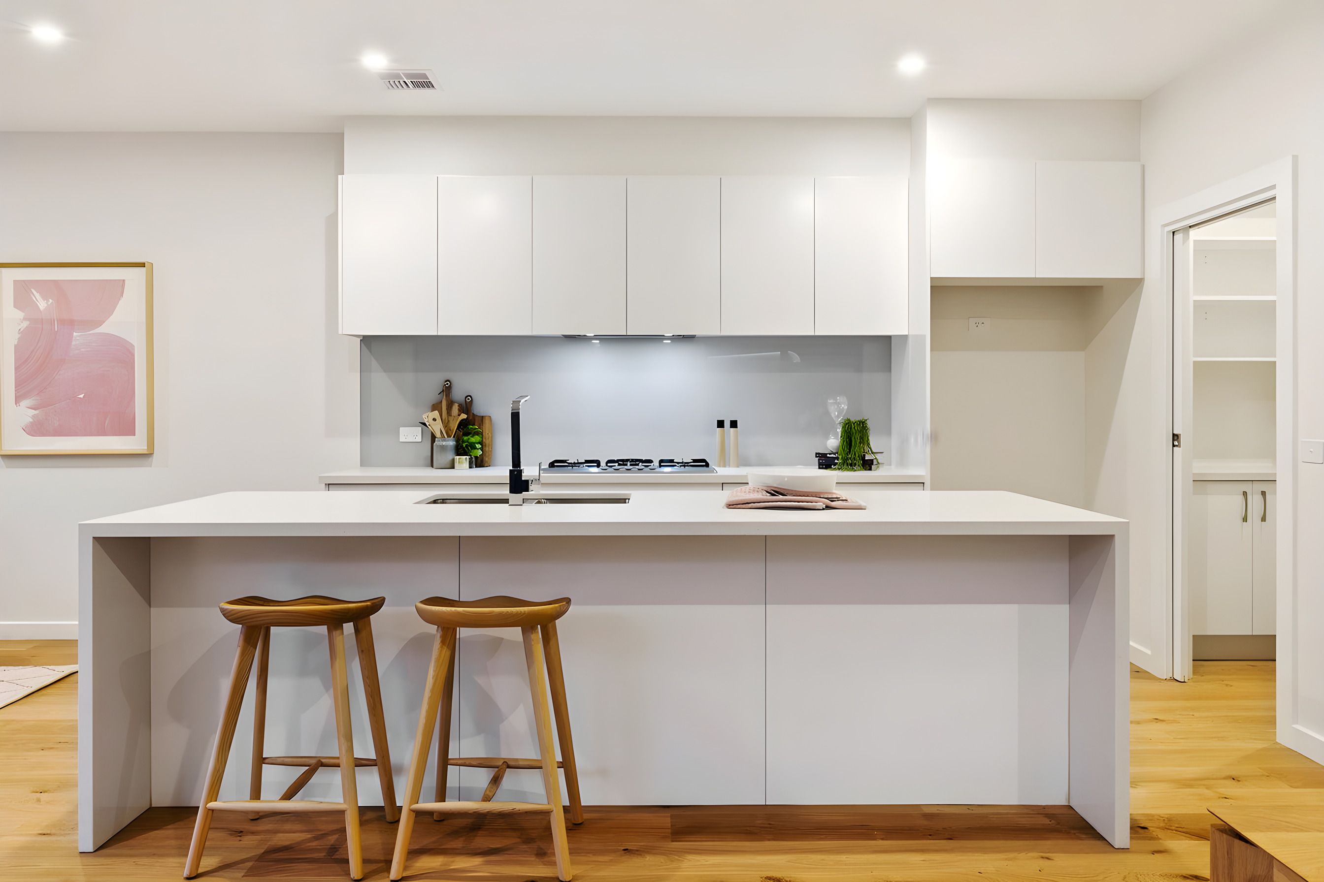 Kitchen in the Bentleigh East townhouses