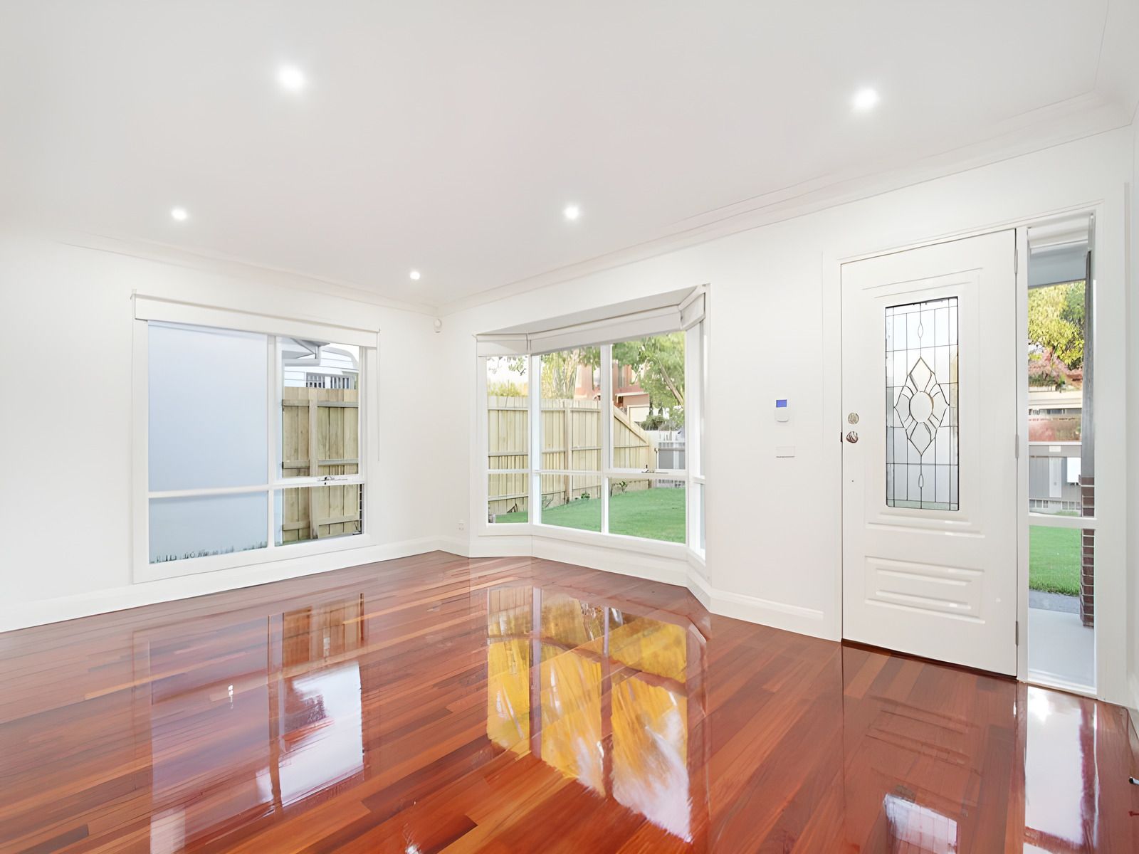 Living room in the Oakleigh townhouses