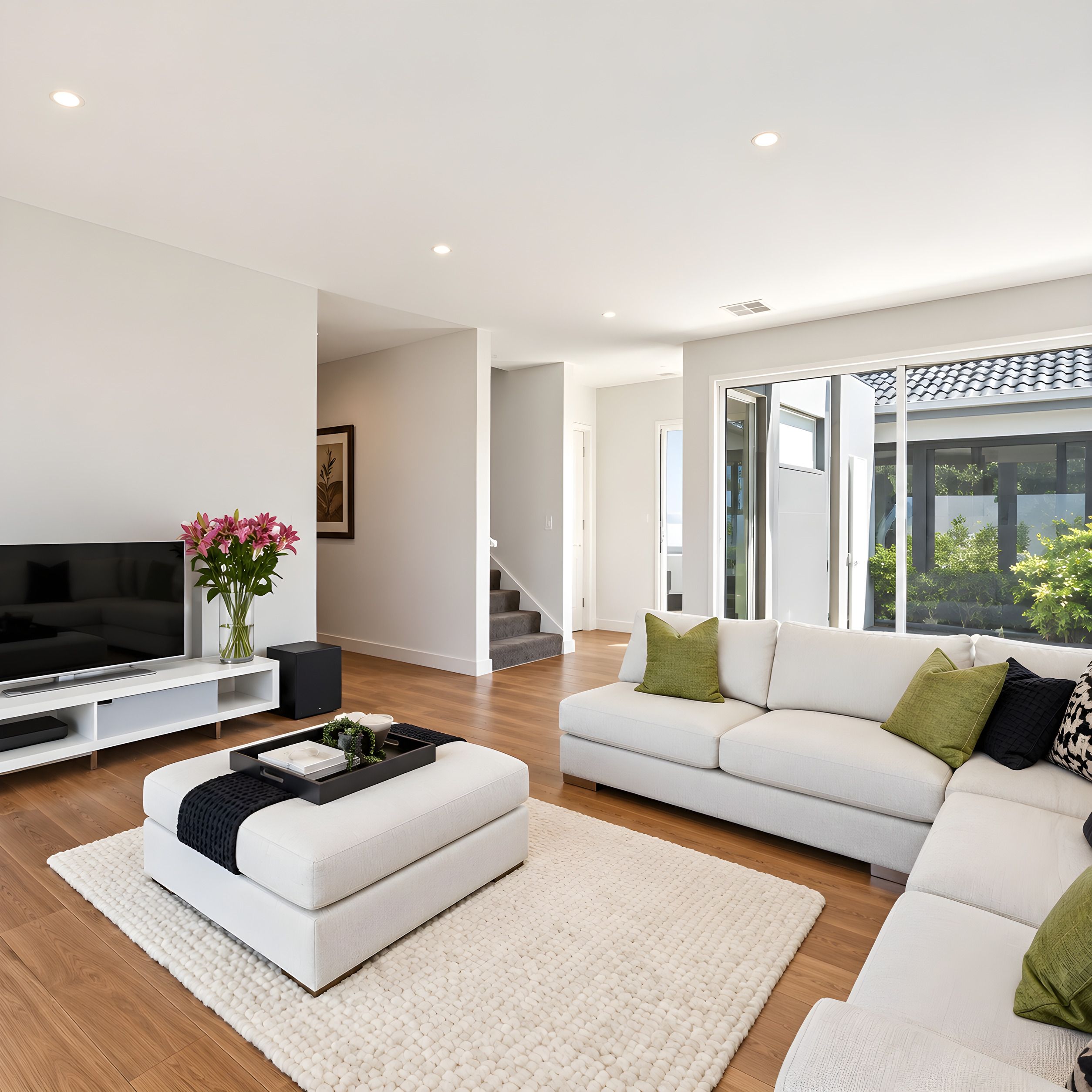 Living room in a Glen Iris townhouse