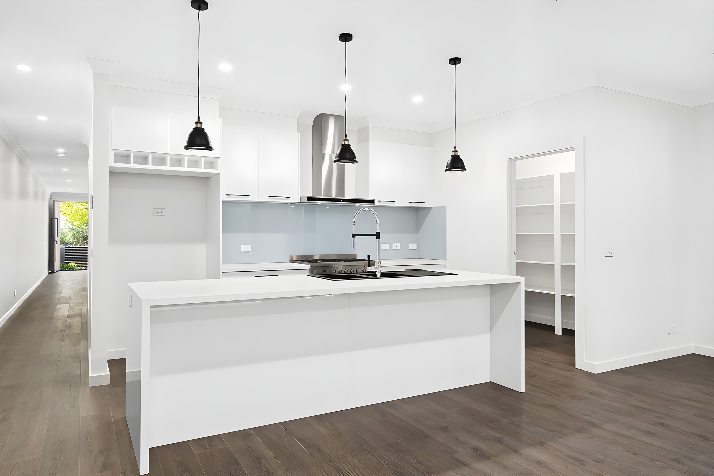 Kitchen in the Moorabbin side by side townhouses