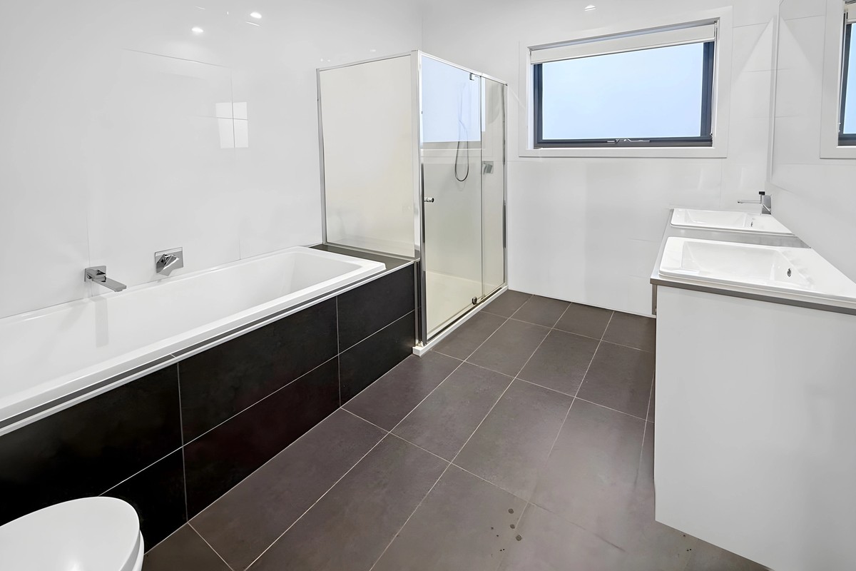 Bathroom in the Glenroy dual occupancy