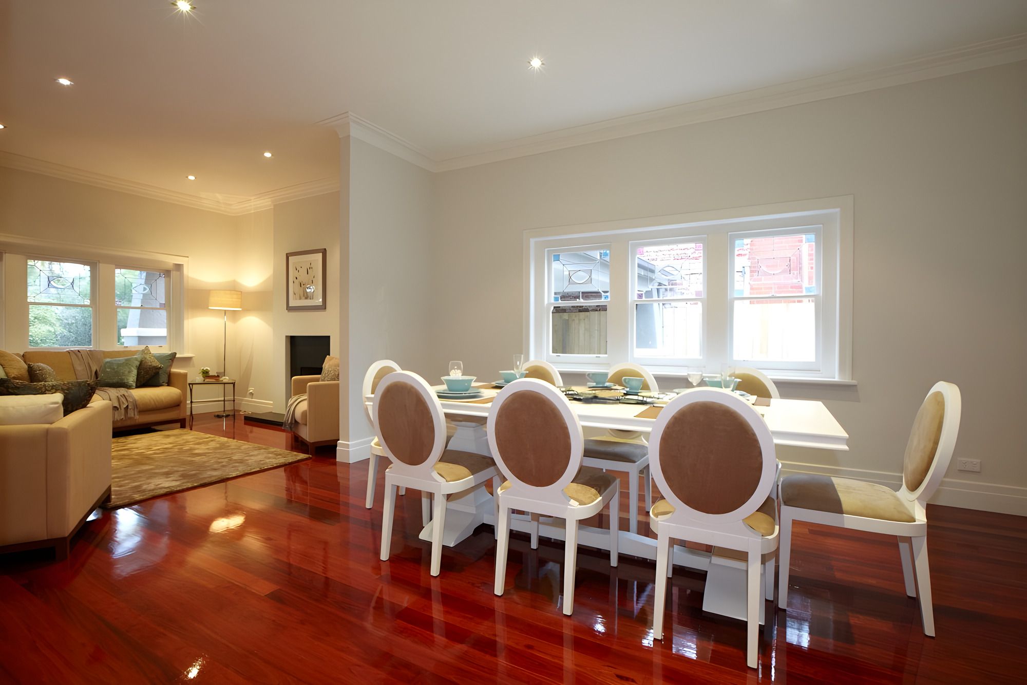 Dining room in the Carnegie custom home
