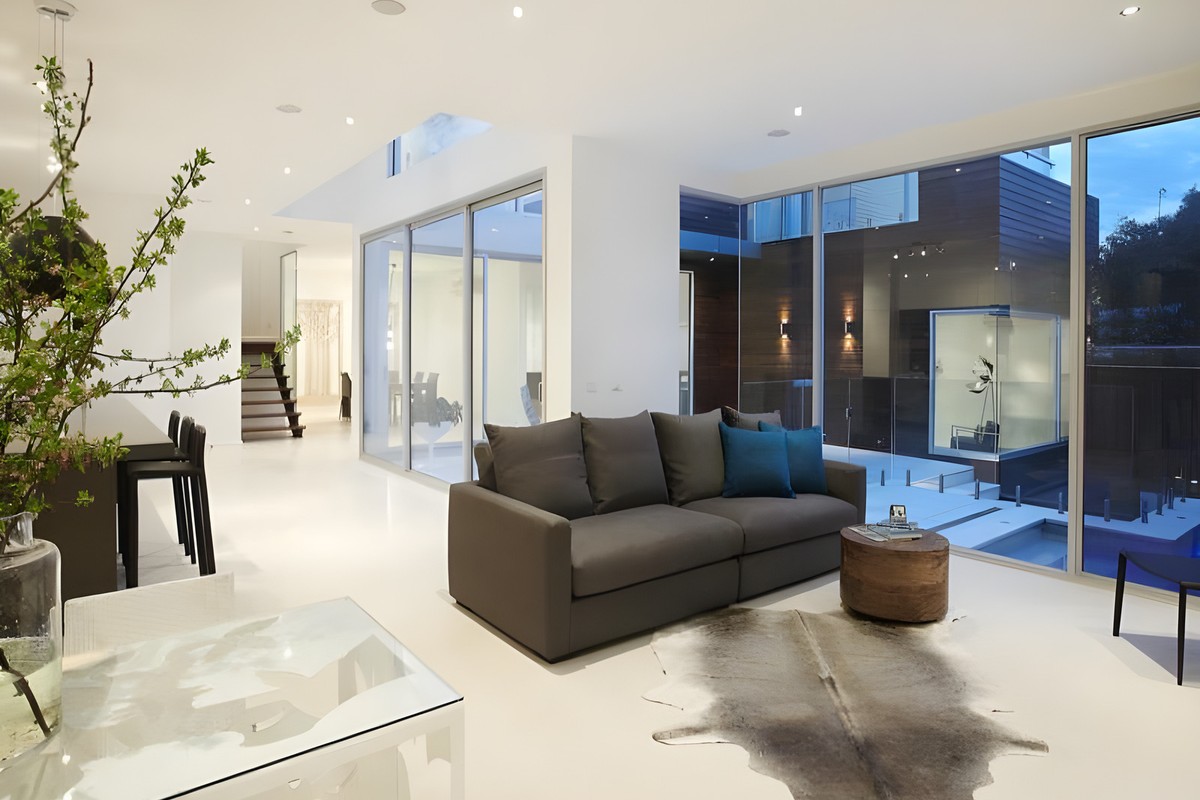 Living room in the Beaumaris renovation