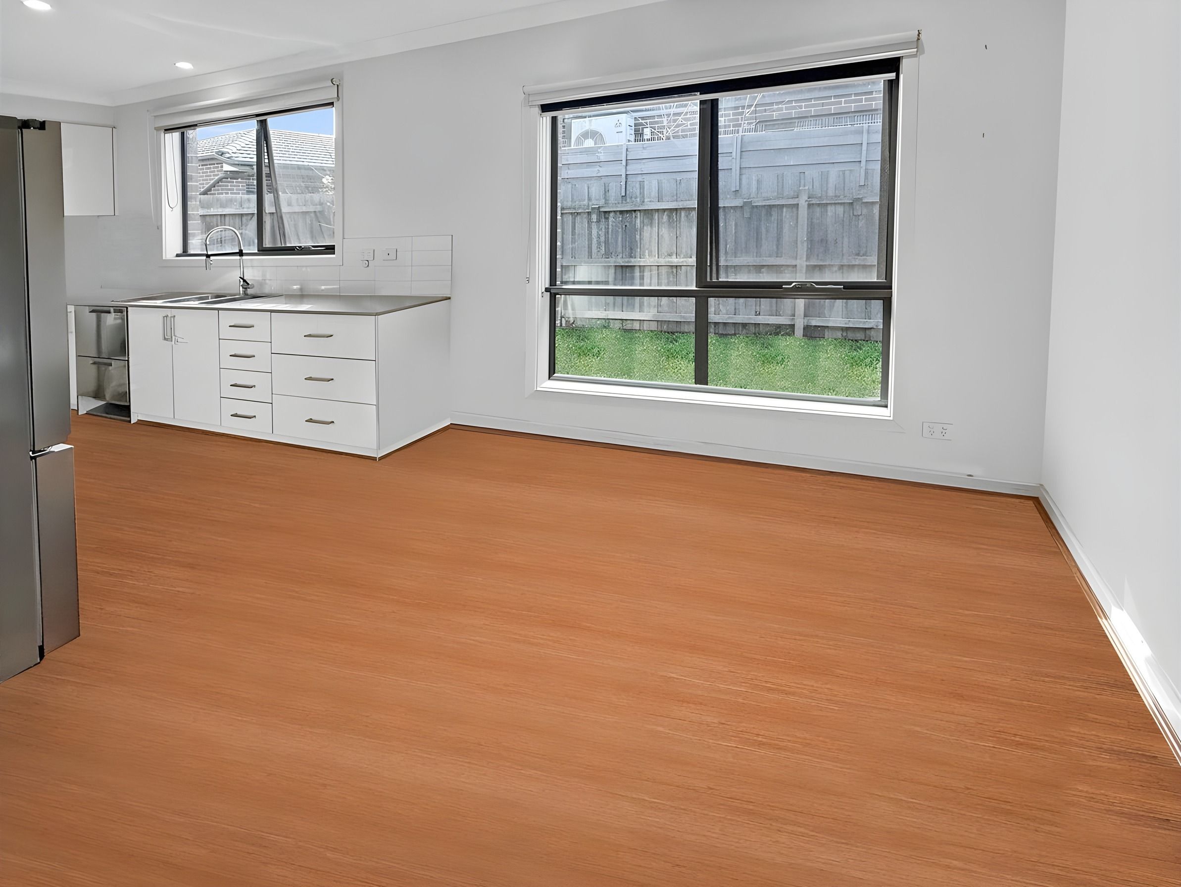 Living area beside the kitchen in the Glenroy dual occupancy