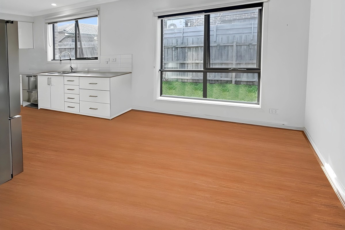 Living area beside the kitchen in the Glenroy dual occupancy