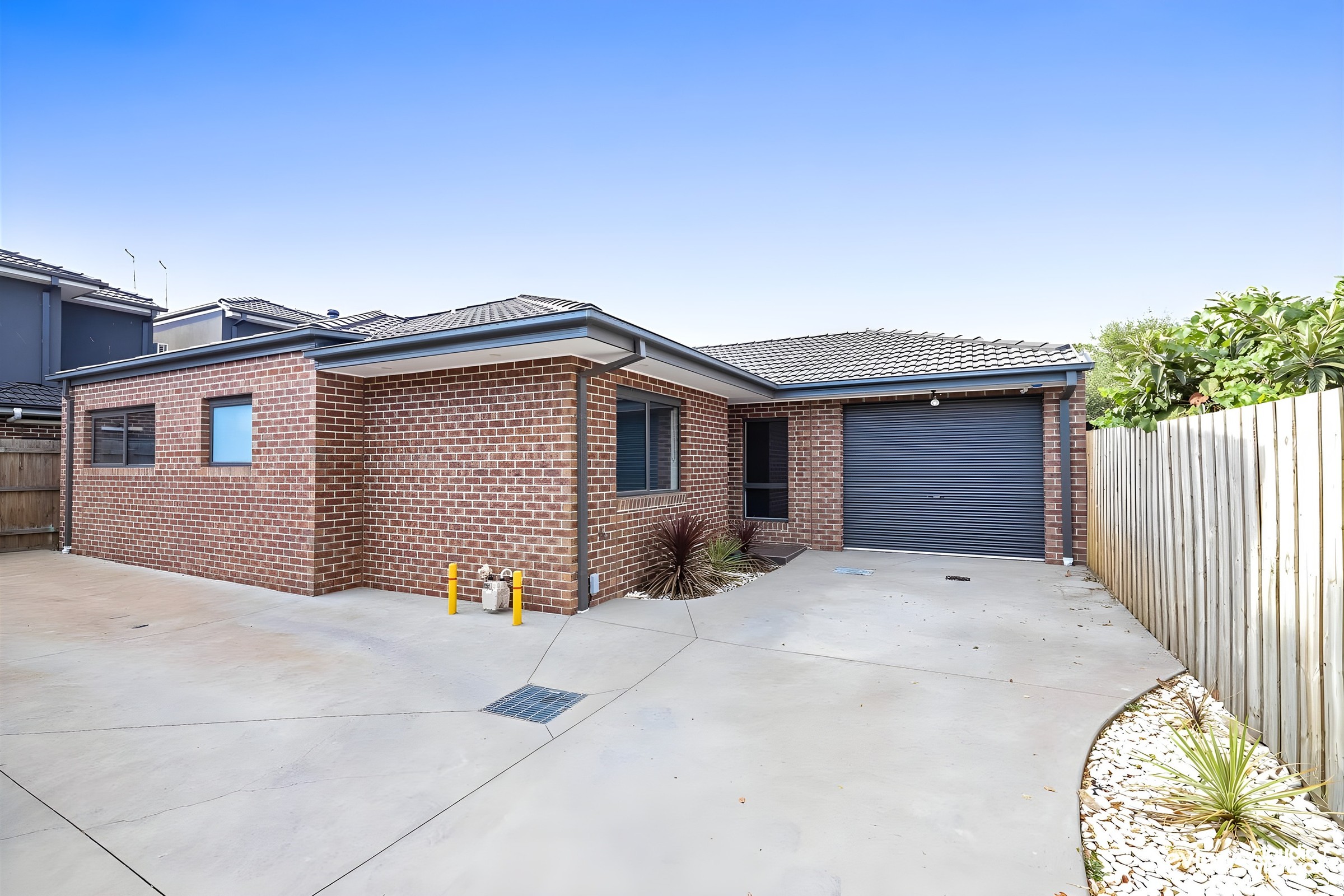 Front of the Glenroy single storey dual occupancy