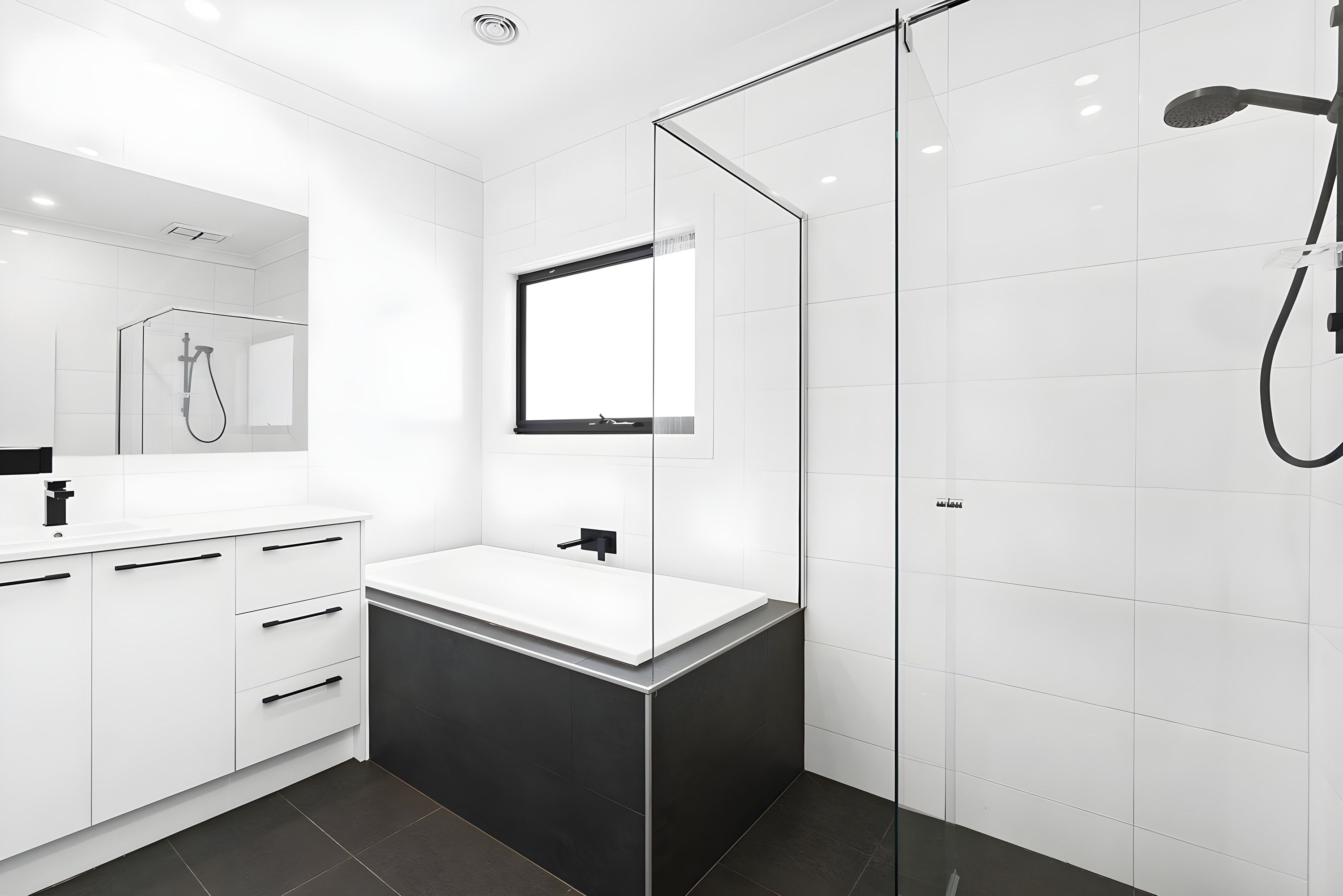 Bathroom in the Moorabbin townhouses