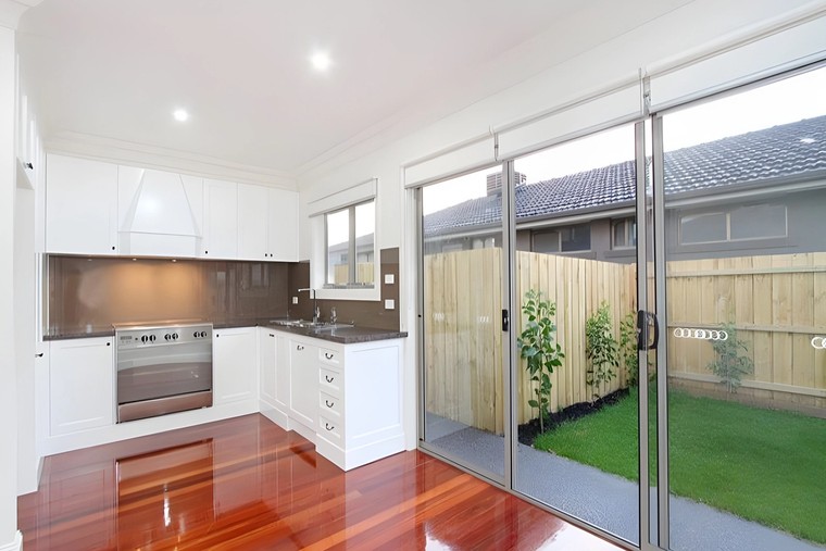 Kitchen in the Oakleigh townhouses