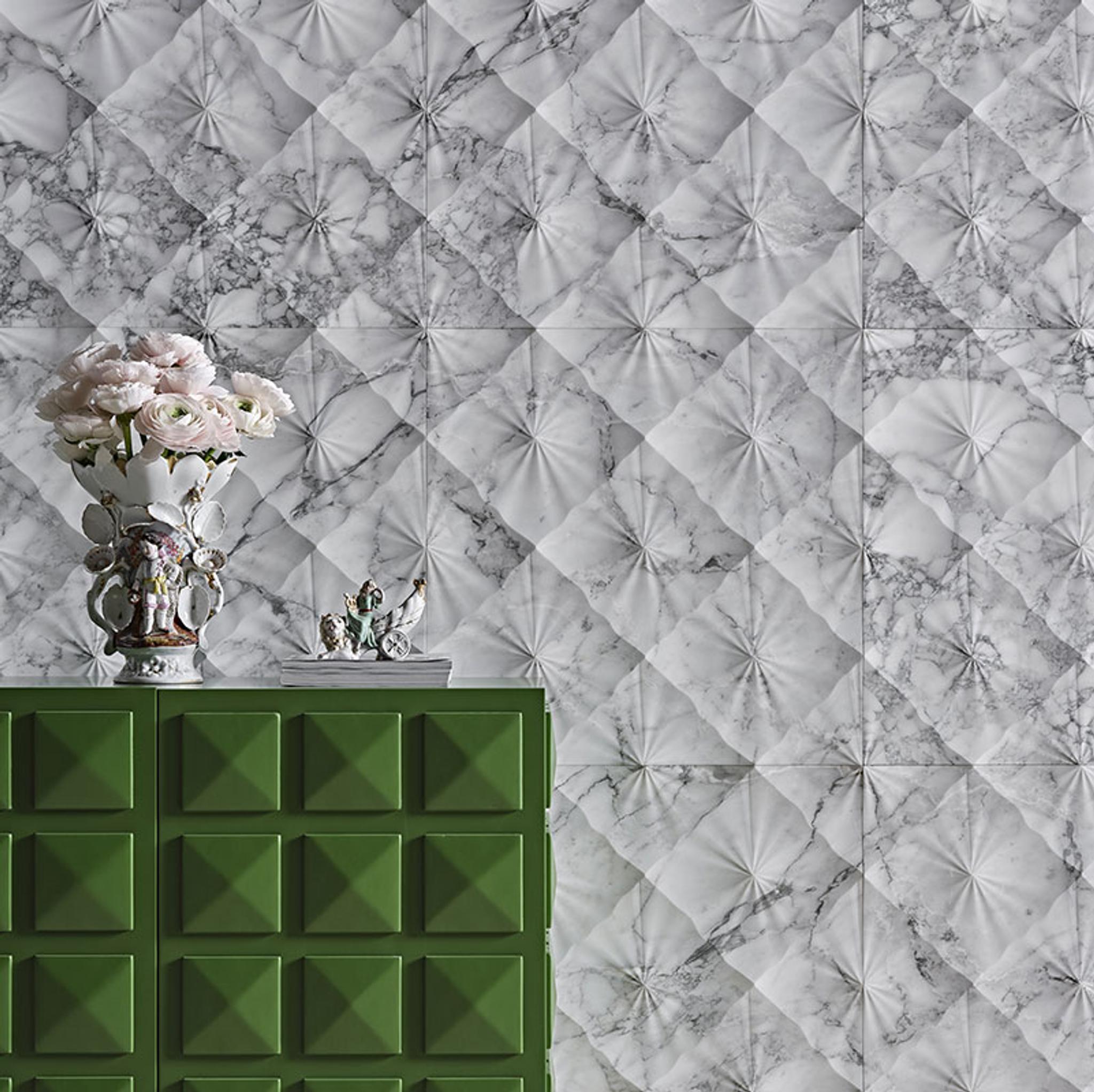 Vách đá 3D Diamante — bề mặt đá tự nhiên điêu khắc nổi khối, Lithos