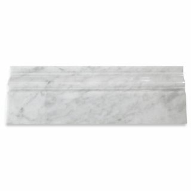Phào chỉ đá Carrara Crown (phào đỉnh) — bề mặt đánh bóng (polished), Rochelle Stone
