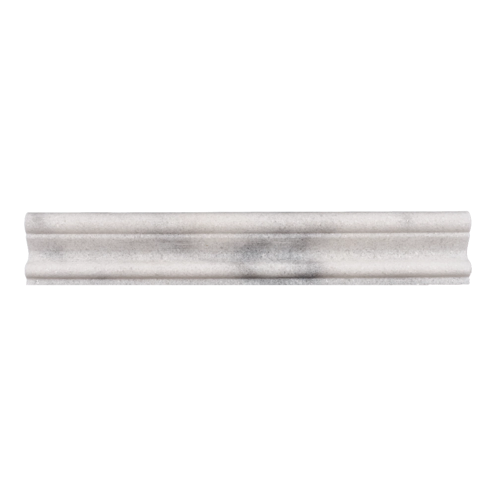 Phào chỉ đá Milas White Crown (phào đỉnh) — bề mặt mài mờ (honed), Rochelle Couture