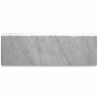 Phào chỉ đá Carrara Baseboard (phào chân tường) — bề mặt mài mờ (honed), Rochelle Stone
