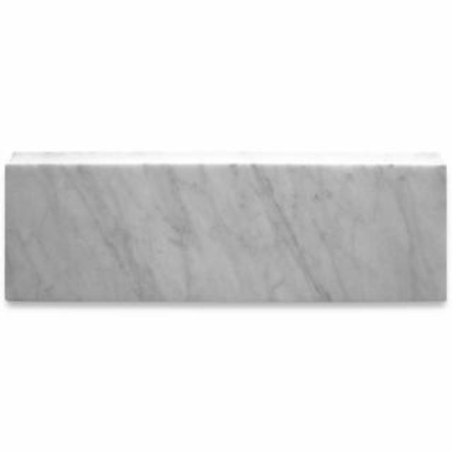 Phào chỉ đá Carrara Baseboard (phào chân tường) — bề mặt mài mờ (honed), Rochelle Stone