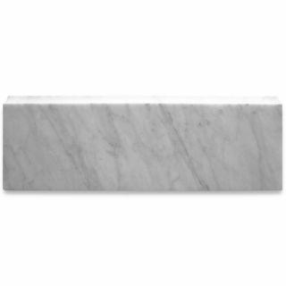 Phào chỉ đá Carrara Baseboard (phào chân tường) — bề mặt mài mờ (honed), Rochelle Couture