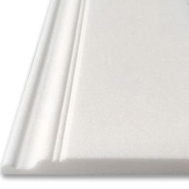 Phào chỉ đá Thassos Baseboard (phào chân tường) — bề mặt đánh bóng (polished), Rochelle Stone