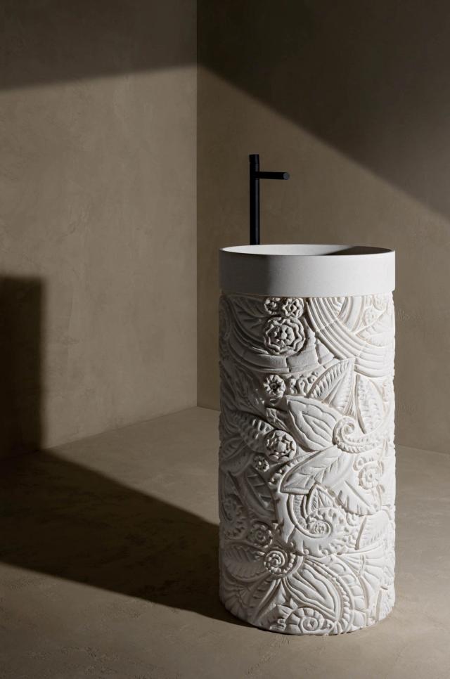 Lavabo Mercy — nội thất đá Rochelle Stone