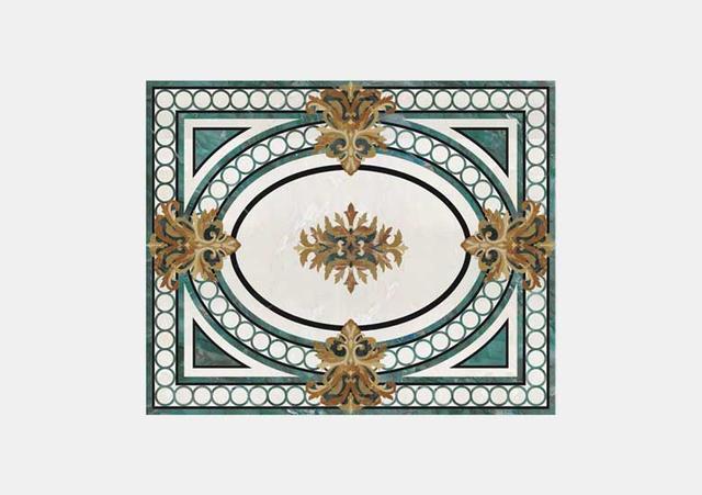 Hoa văn đá khảm marble Emerald — Rochelle Stone