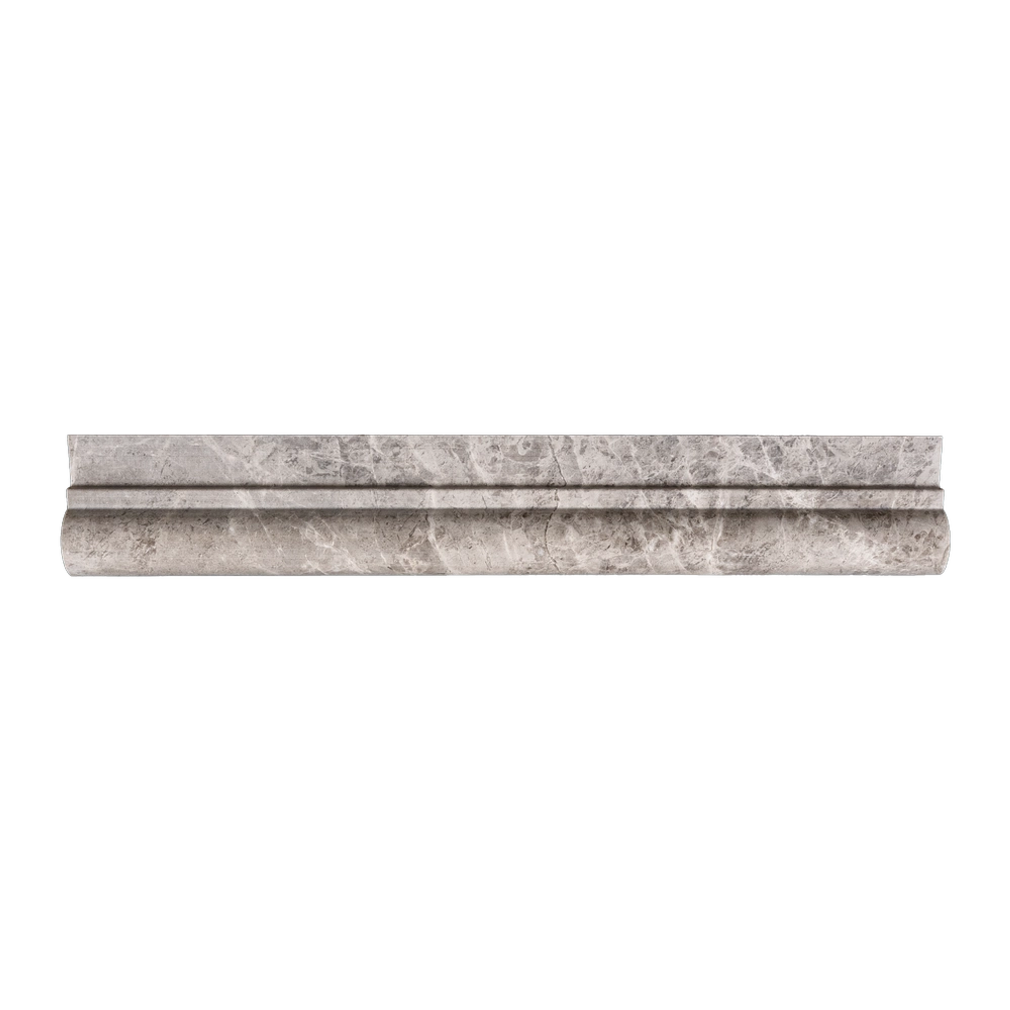 Phào chỉ đá Silver Beige Diamond Chair Rail (viền giữa tường) — bề mặt đánh bóng (polished), Rochelle Couture