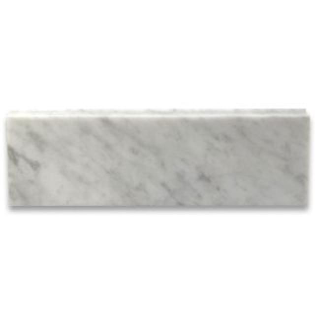 Phào chỉ đá Carrara Baseboard (phào chân tường) — bề mặt đánh bóng (polished), Rochelle Stone