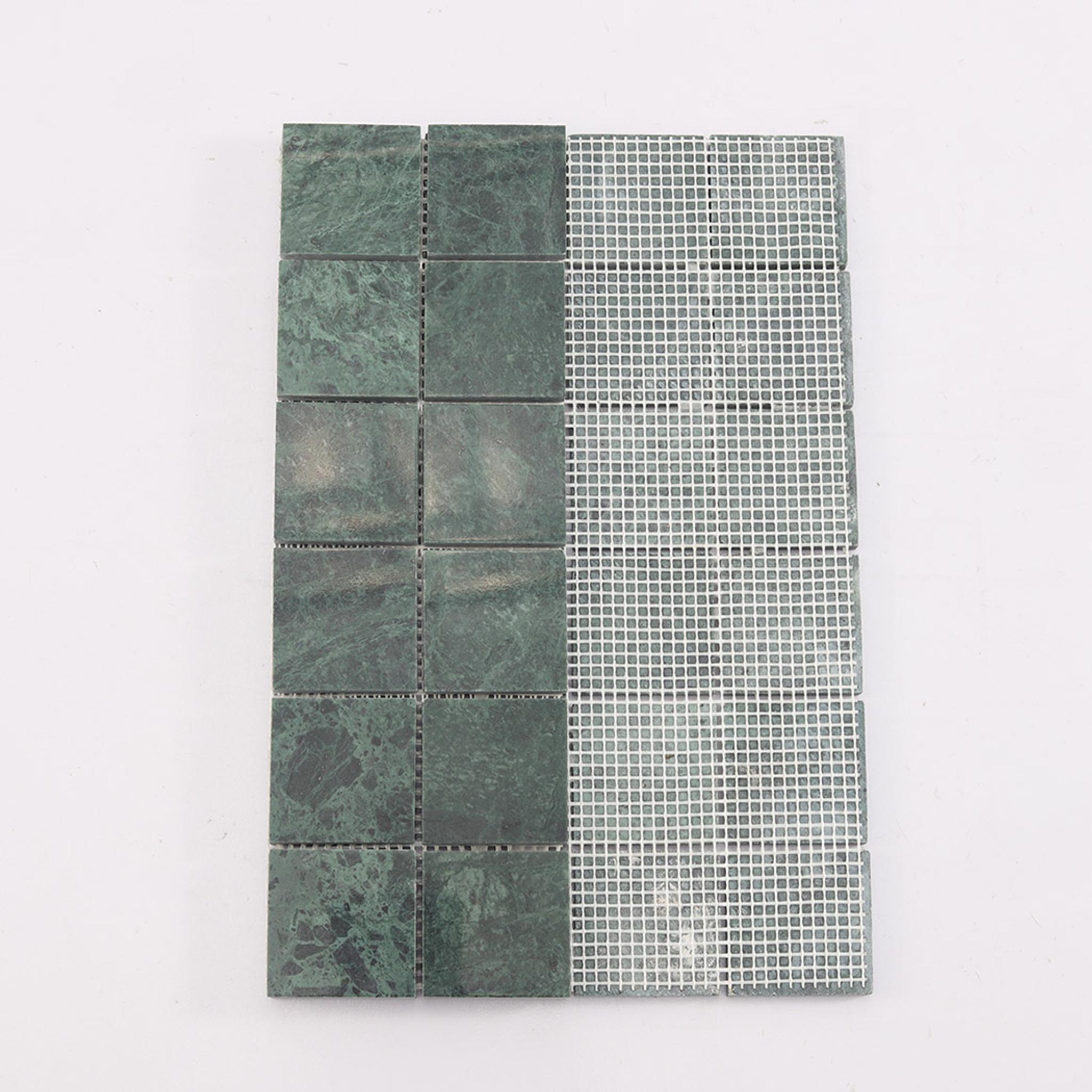 Large Square Marble Mosaic Tile Shower Kitchen Backsplash — mosaic vuông bằng đá marble tự nhiên