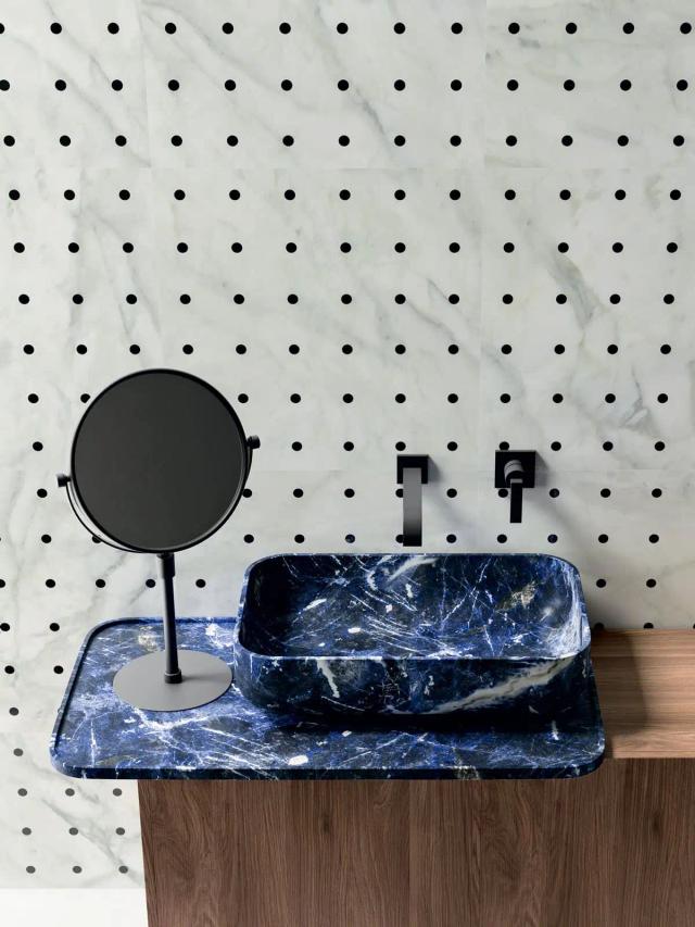 Bàn rửa lavabo đá IV — nội thất đá Rochelle Stone