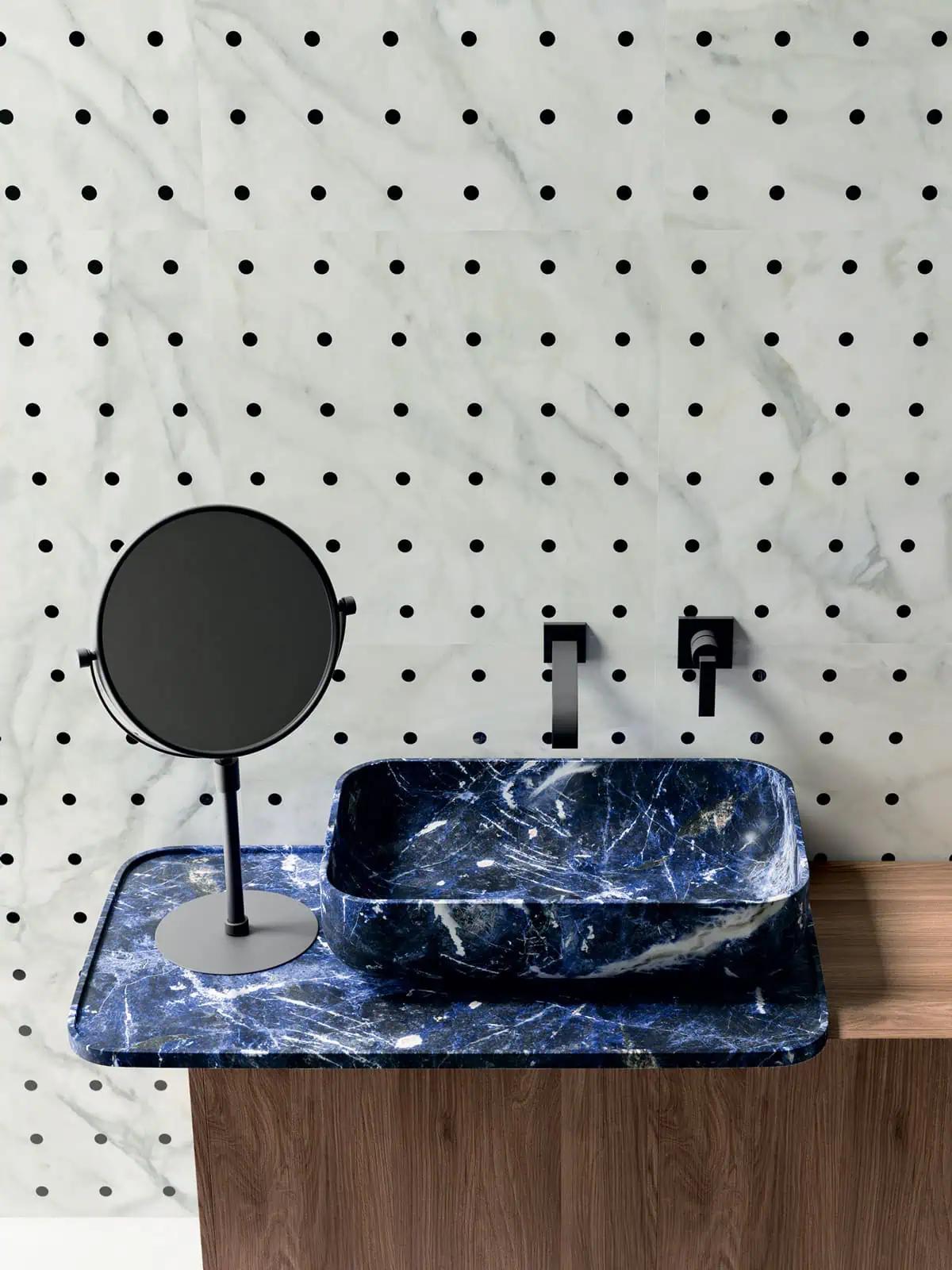Bàn rửa lavabo đá IV — nội thất đá Rochelle Couture