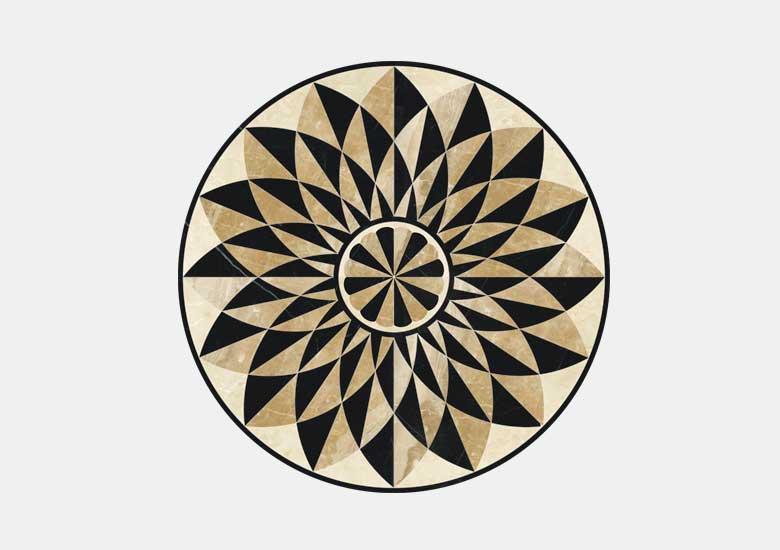 Hoa văn đá khảm marble Soleil — Rochelle Couture