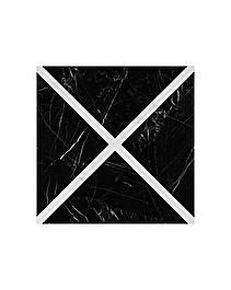 Sàn họa tiết marble Prestige 2 — Carrara trắng và Marquina đen, Rochelle Couture