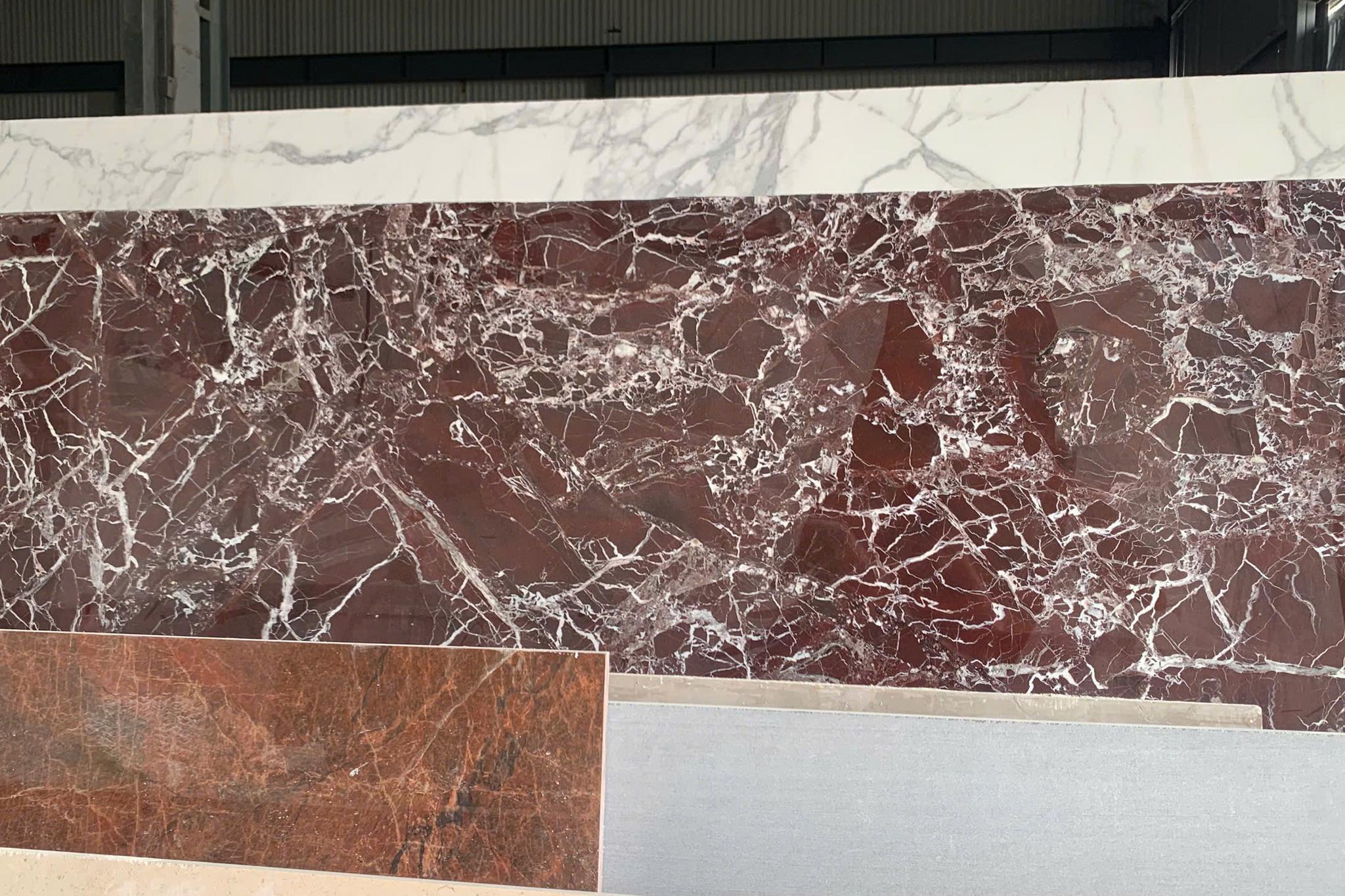 Đá tấm (slab) — Marble đỏ Rosso Levanto