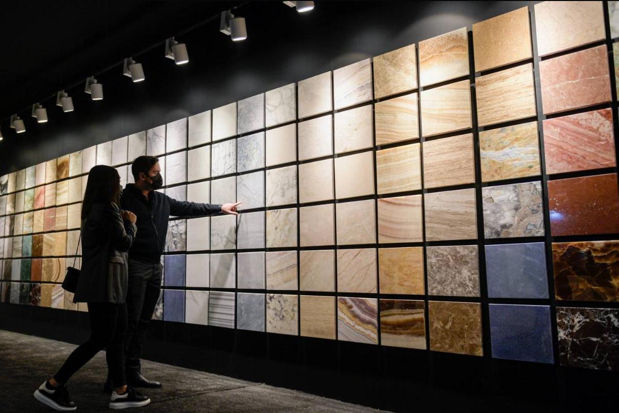 Showroom / tường mẫu đá — Đa chủng loại (marble, onyx...)