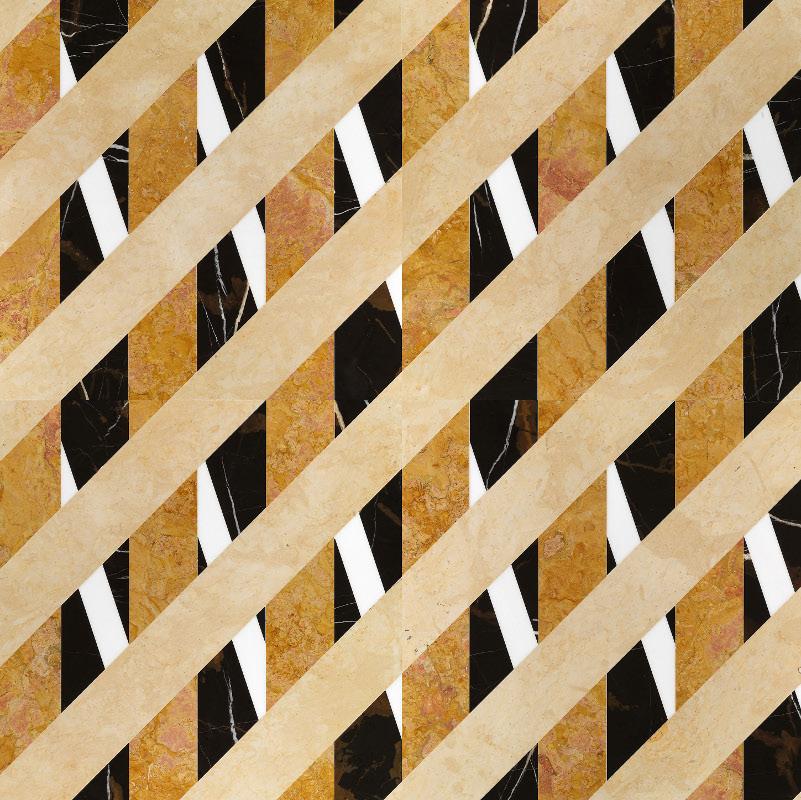 Vách đá 3D Bambù — bề mặt đá tự nhiên điêu khắc nổi khối, Lithos